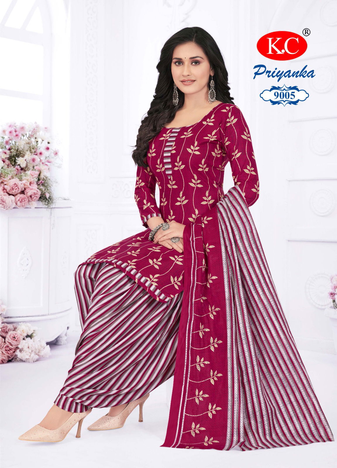 Priyanka Vol 9 By Kc Cotton Printed Readymade Dress Wholesale Shop In Surat
